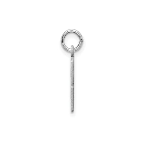 Small Elongated Pol Number 63 Charm Pendant in Real 925 Sterling Silver