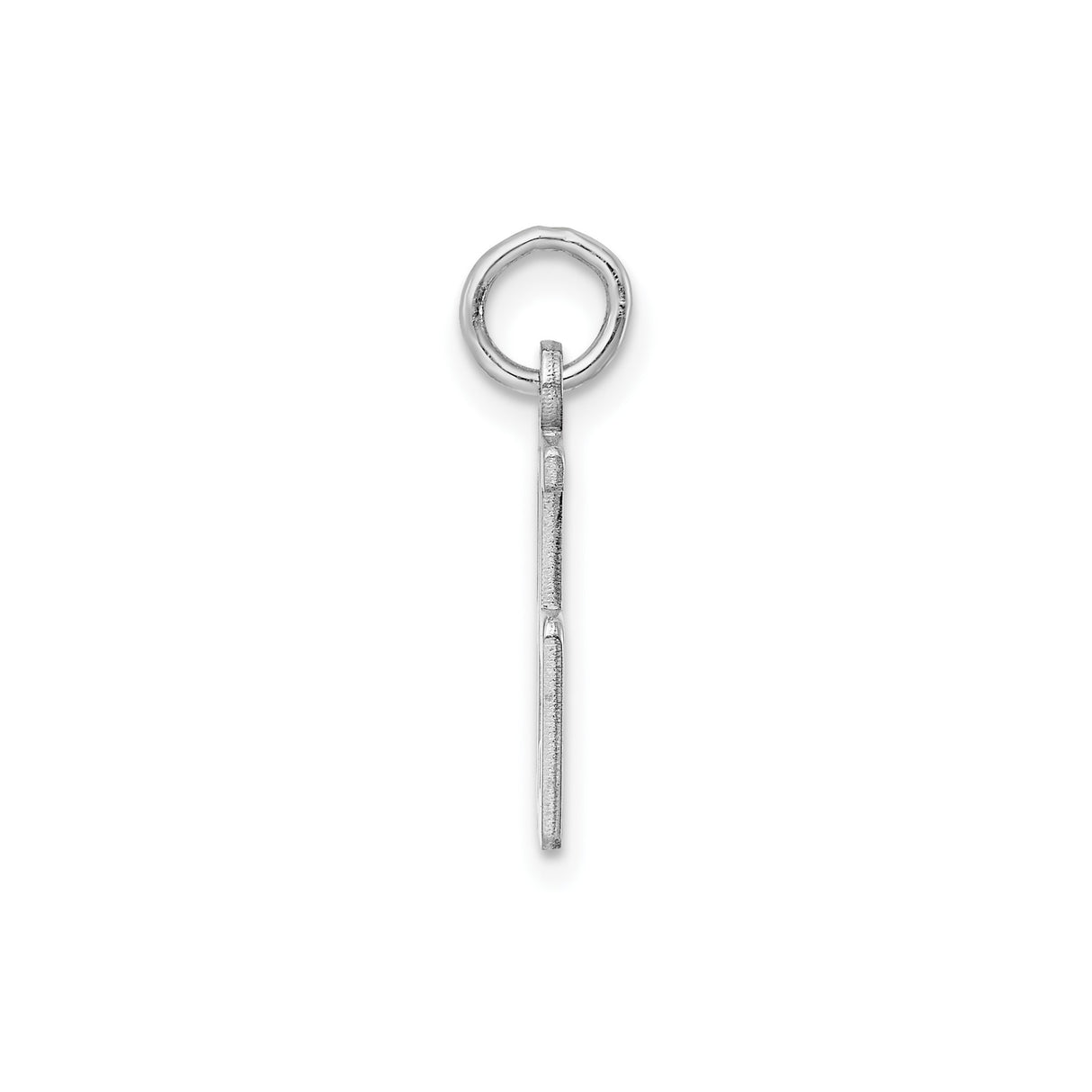 Small Elongated Pol Number 85 Charm Pendant in Real 925 Sterling Silver