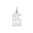 Sterling Silver Pendant, Bold Block 915 Number Design, El Paso Area Code Jewelry