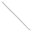925 White Gold 4.25 mm Polished Chain Bracelet
