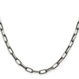 925 White Gold 4.8 mm Solid Chain Necklace
