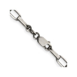 925 White Gold 4.8 mm Solid Chain Necklace alternate angle