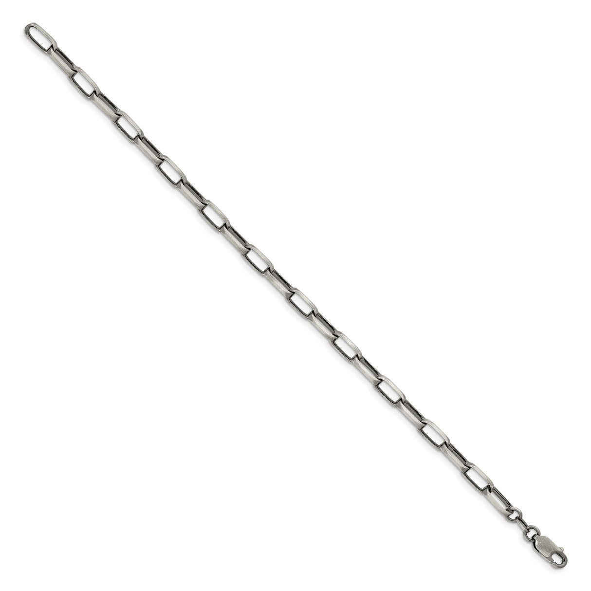 925 White Gold 4.8 mm Solid Chain Bracelet