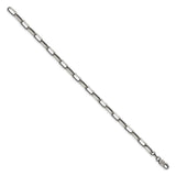 925 White Gold 4.8 mm Solid Chain Bracelet
