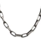 925 White Gold 8 mm Solid Chain Necklace