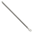 925 White Gold 6 mm Solid Chain Bracelet