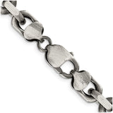 925 White Gold 8.6 mm Solid Chain Necklace alternate angle