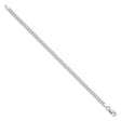 925 White Gold 4.25 mm Curb Chain Bracelet, Polished
