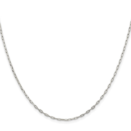 925 White Gold 1.75 mm Polished Chain Necklace
