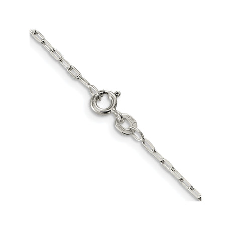 925 White Gold 1.75 mm Polished Chain Necklace alternate angle