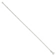 925 White Gold 1.25 mm Polished Chain Anklet, Solid