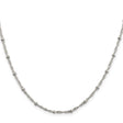 925 White Gold 2.5 mm Singapore Chain Necklace, Polished
