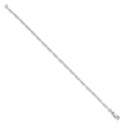 925 White Gold 2.75 mm Polished Chain Bracelet, Solid