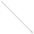 925 White Gold 2.75 mm Polished Chain Bracelet