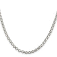 925 White Gold 4.6 mm Polished Chain Necklace