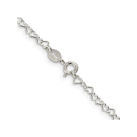 925 White Gold 3.5 mm Polished Chain Necklace, Solid alternate angle