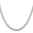 925 White Gold 6.1 mm Polished Chain Necklace
