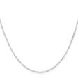 925 White Gold 1.75 mm Polished Chain Necklace