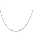 925 White Gold 1.45 mm Franco Chain Necklace, Polished