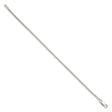 925 White Gold 2 mm Franco Chain Bracelet, Polished
