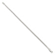 925 White Gold 2.5 mm Franco Chain Bracelet, Polished