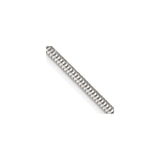 925 White Gold 2.5 mm Polished Chain Necklace, Solid detail view