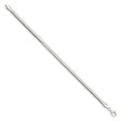 925 White Gold 4.2 mm Polished Chain Bracelet, Solid