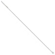 925 White Gold 1.5 mm Polished Chain Anklet, Solid