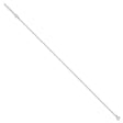 925 White Gold 1.3 mm Singapore Chain Anklet, Polished