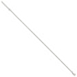 925 White Gold 1.5 mm Polished Chain Anklet, Solid