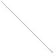 925 White Gold 1.5 mm Polished Chain Anklet, Solid
