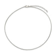 925 White Gold 1.6 mm Polished Chain Necklace