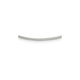 925 White Gold 1.6 mm Polished Chain Necklace alternate angle