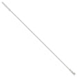 925 White Gold 1.5 mm Polished Chain Anklet, Solid