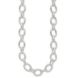 925 White Gold 13 mm Polished Chain Necklace, Solid