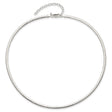 925 White Gold 3.25 mm Polished Chain Necklace