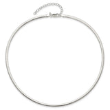 925 White Gold 3.25 mm Polished Chain Necklace