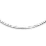 925 White Gold 3.25 mm Polished Chain Necklace alternate angle