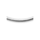 925 White Gold 5.2 mm Polished Chain Necklace alternate angle