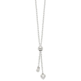 925 White Gold 2 mm Polished Chain Necklace alternate angle