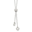 925 White Gold 2 mm Polished Chain Necklace