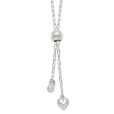 925 White Gold 2 mm Polished Chain Necklace