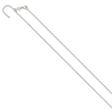 925 White Gold 1.8 mm Polished Chain Necklace