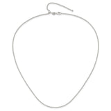 925 White Gold 1.8 mm Polished Chain Necklace alternate angle