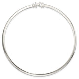 925 White Gold 4.5 mm Polished Chain Necklace alternate angle