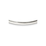 925 White Gold 4.5 mm Polished Chain Necklace detail view