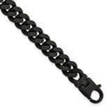925 White Gold 9.2 mm Curb Chain Bracelet