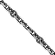 925 White Gold 9.62 mm Open link Chain Bracelet
