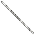 925 White Gold 7.88 mm Curb Chain Bracelet