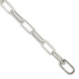 925 White Gold 6.62 mm Polished Chain Bracelet